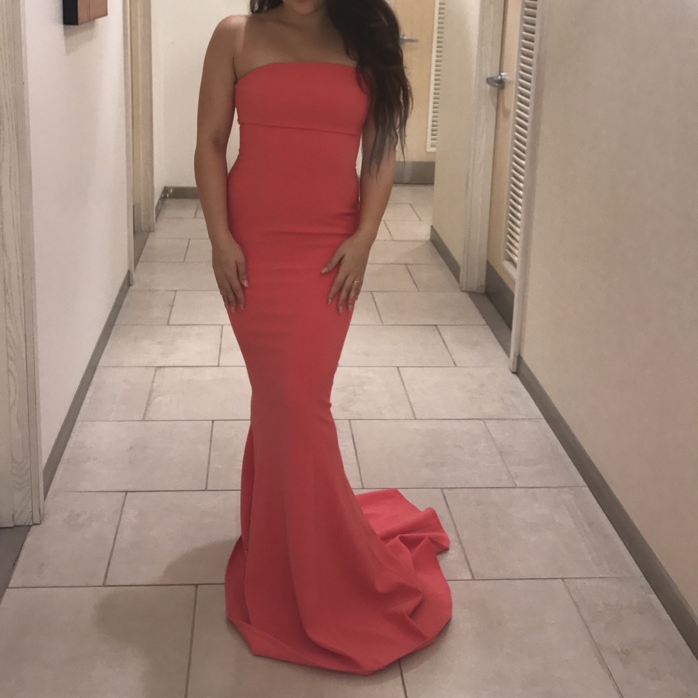 Likely Pink Mermaid Gown prom dress size 2